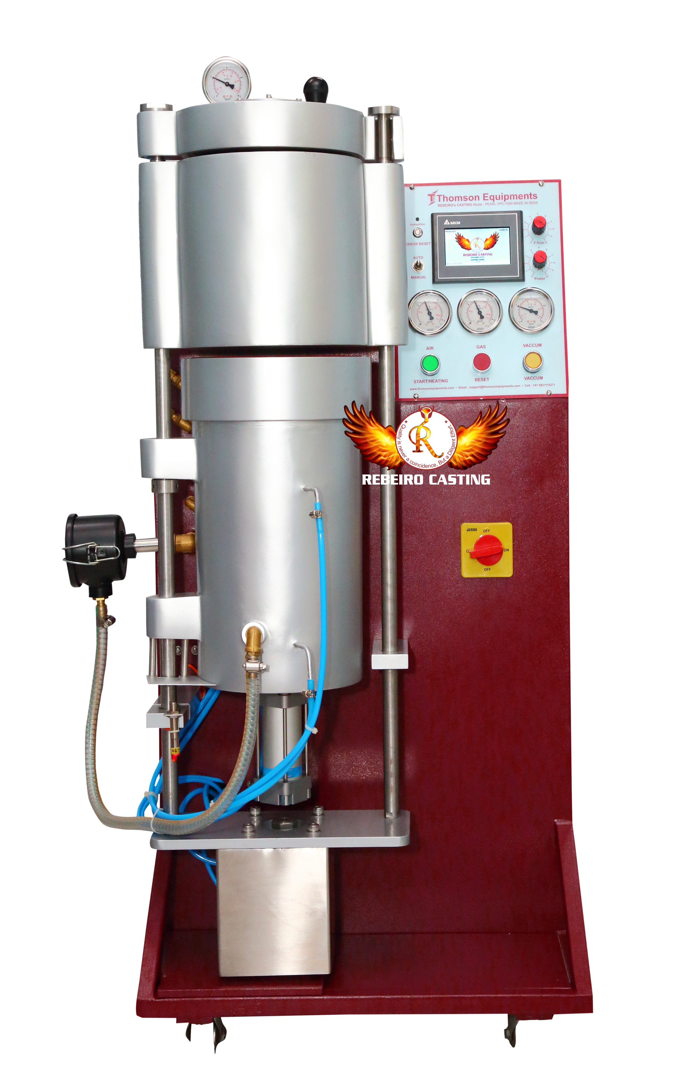 VACCUM INDUCTION TURBO-PRESSURE CASTING MACHINE